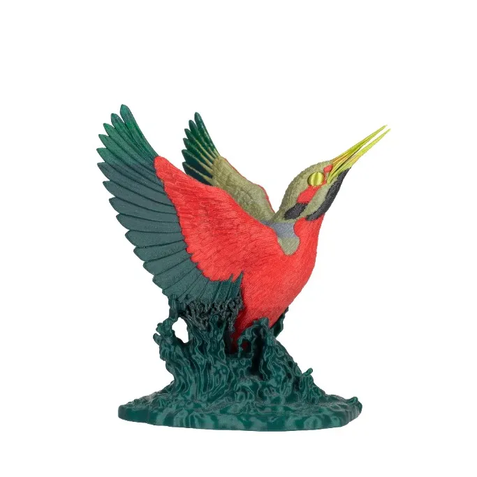 Mehrfarbig gedrucktes Eisvogel-Modell